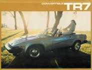 Triumph TR7 Convertible Brochure cover (Canada) 1980